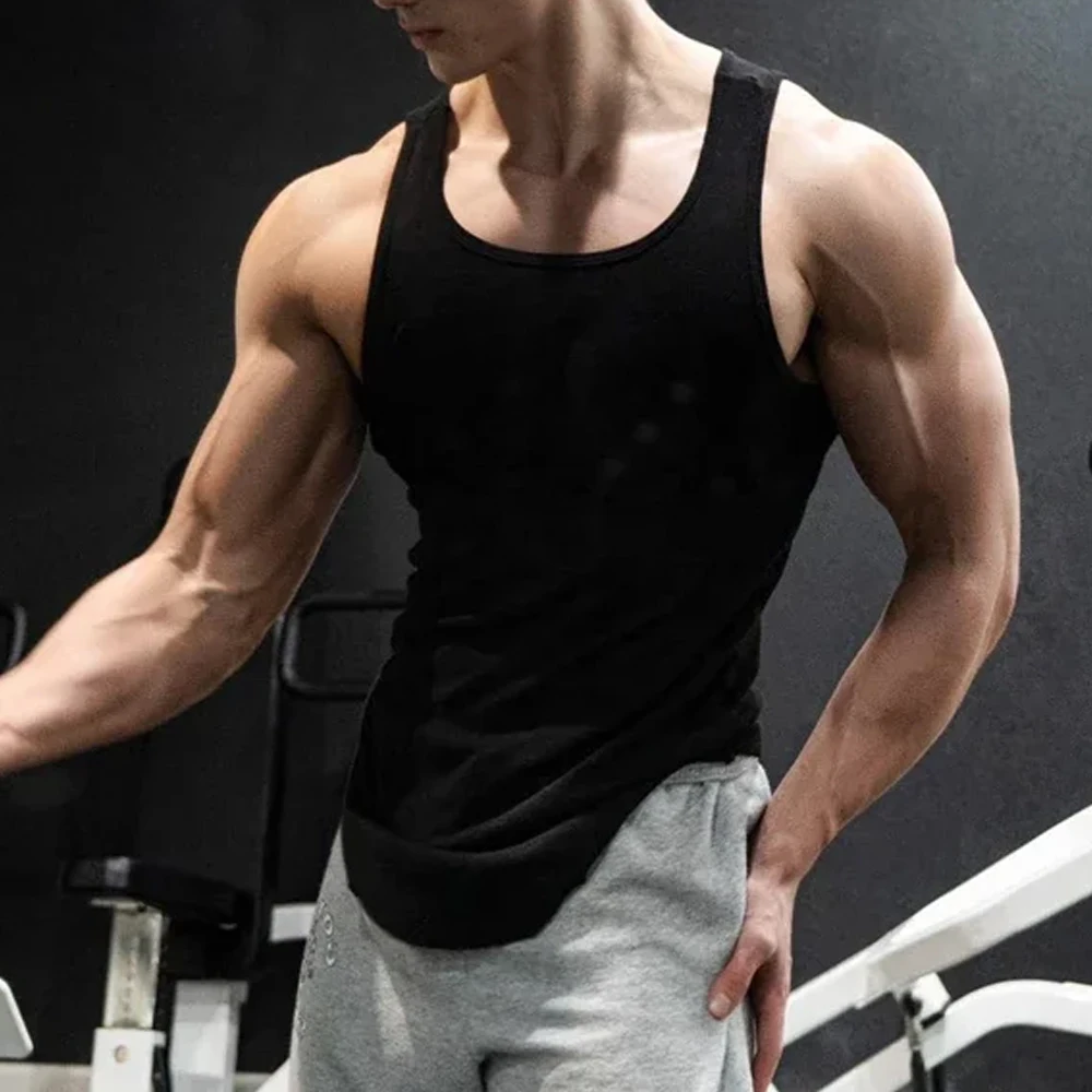 Men's Sport Slim Vest Summer B - огляд і ціна Tank Top Muscle