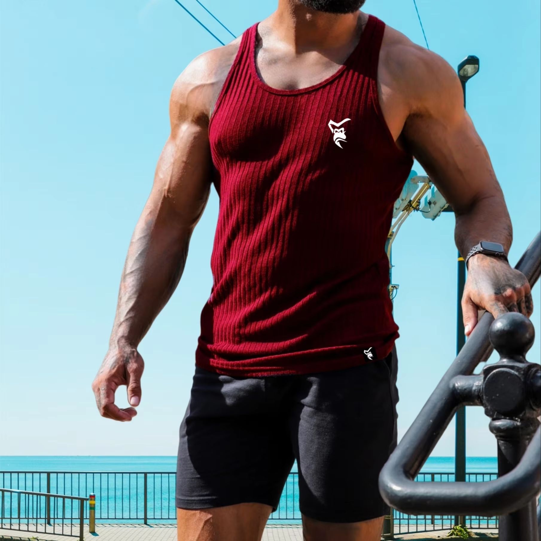 NEW Men's Quick Dry Running Ta - огляд і ціна Tank Top Muscle