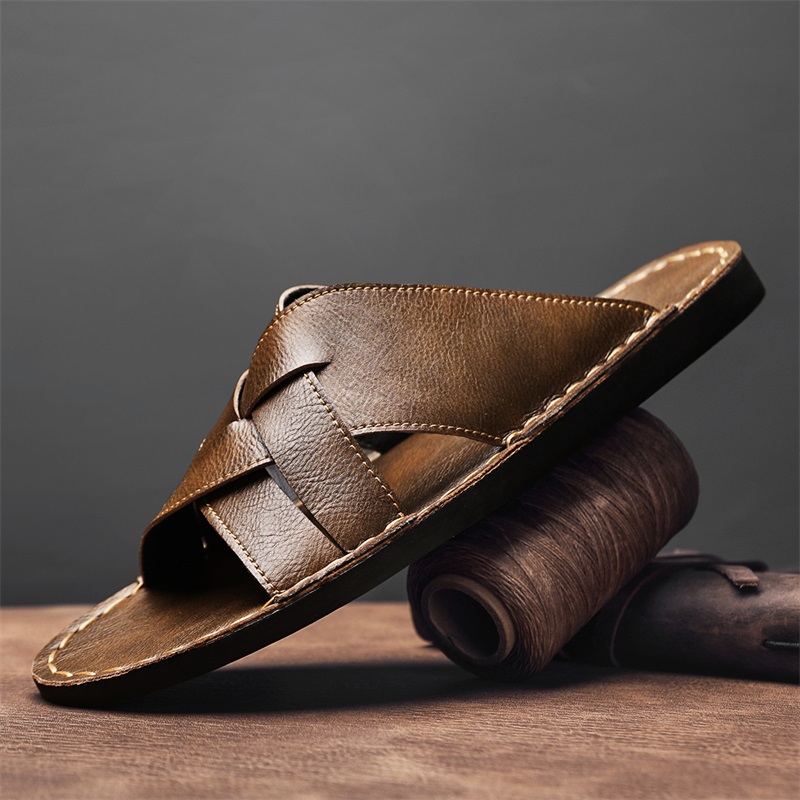 Fashion Genuine Leather Men Sl - огляд і ціна Flip Flop Leather Men