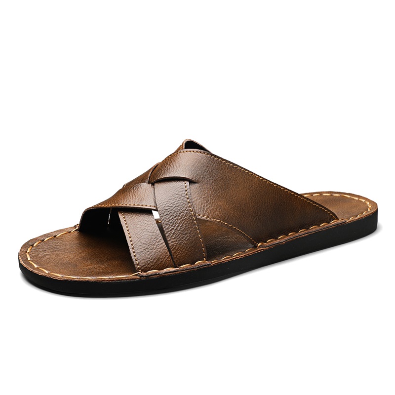 Fashion Genuine Leather Men Sl - огляд і ціна Flip Flop Leather Men