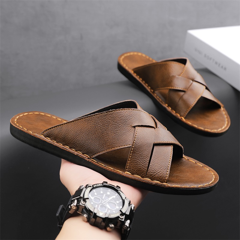 Fashion Genuine Leather Men Sl - огляд і ціна Flip Flop Leather Men