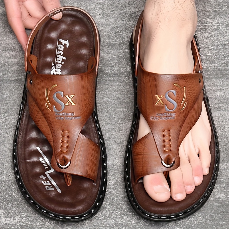 Men's Leather Flip Flops Sanda - огляд і ціна Flip Flop Leather Men