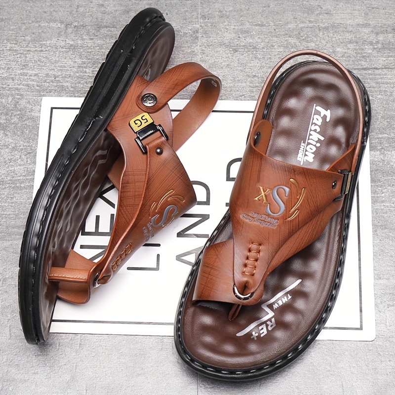 Men's Leather Flip Flops Sanda - огляд і ціна Flip Flop Leather Men