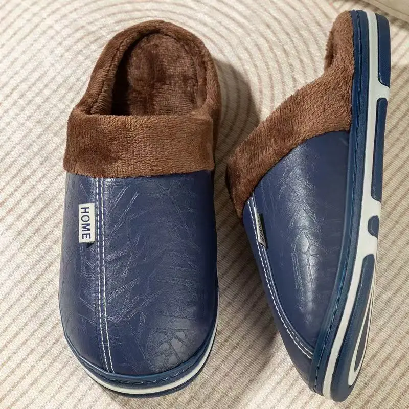 Men's Big Size Winter Slippers - огляд і ціна Flip Flop Leather Men