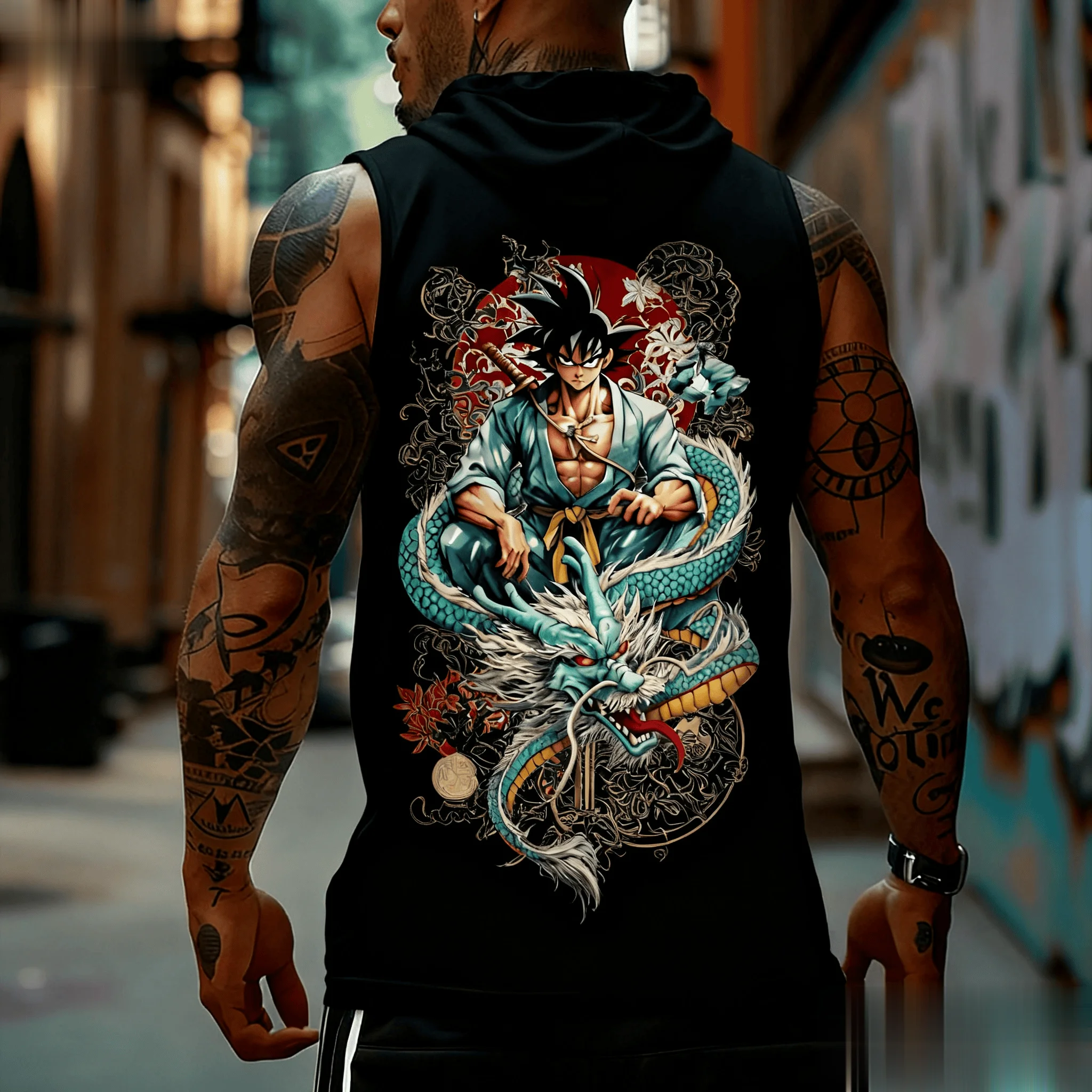 Dragon Ball Goku Anime Men Tan - огляд і ціна Tank Top Muscle