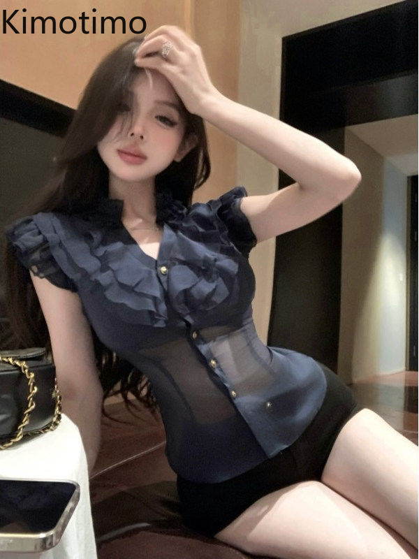 Kimotimo Elegant Sleeveless Ch - огляд і ціна Shirt Camp Collar