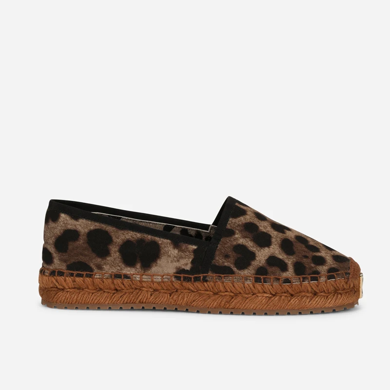Leopard Pattern Woven Sole Fla - огляд і ціна Espadrille Slip On