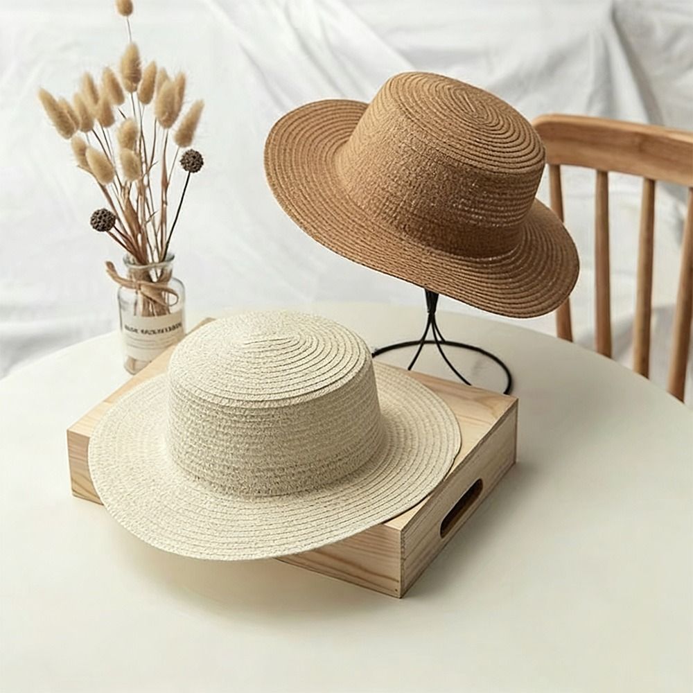 Fashionable Wide Brim Straw Ha - огляд і ціна Bucket Hat Straw
