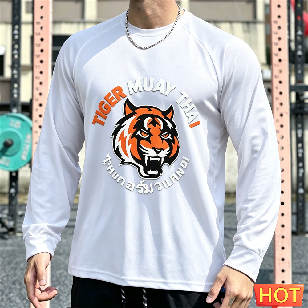 Muay Thai Men's Long sleeved T - огляд і ціна Tee Graphic Print