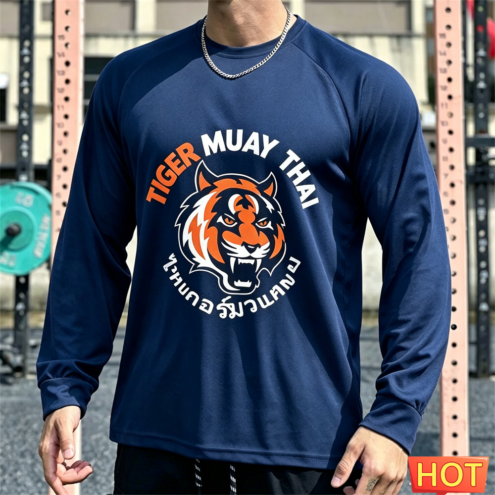Muay Thai Men's Long sleeved T - огляд і ціна Tee Graphic Print