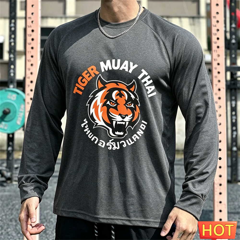 Muay Thai Men's Long sleeved T - огляд і ціна Tee Graphic Print