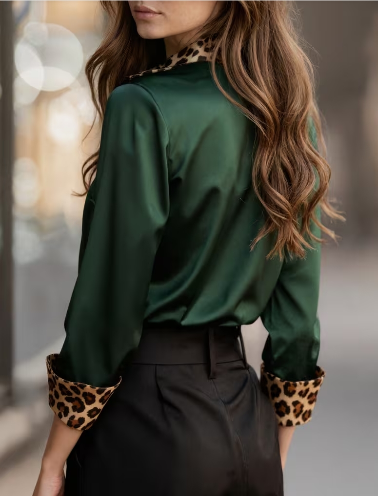 Elegant Long Sleeve Button Dow - огляд і ціна Shirt Camp Collar
